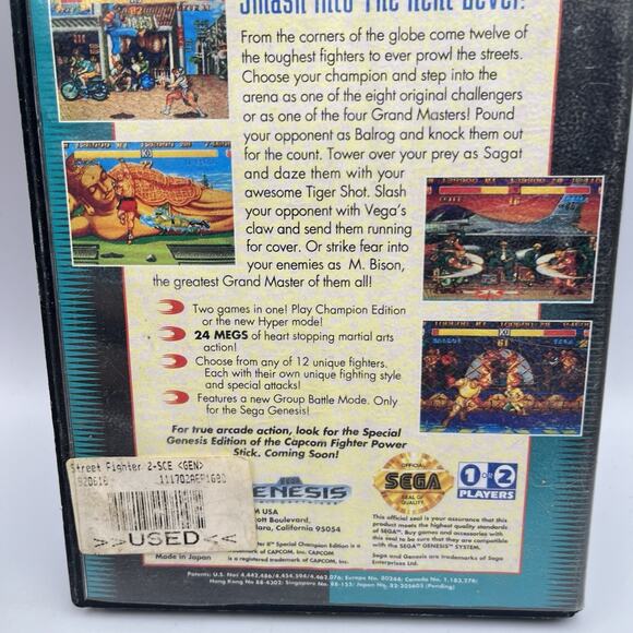 Street Fighter II': Special Champion Edition (Sega Genesis, 1993) With Box - Picture 6 of 10